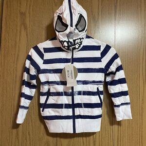 NWT Stella McCartney Kid’s 6 Skeleton Mask Zip Up Hoodie Jacket